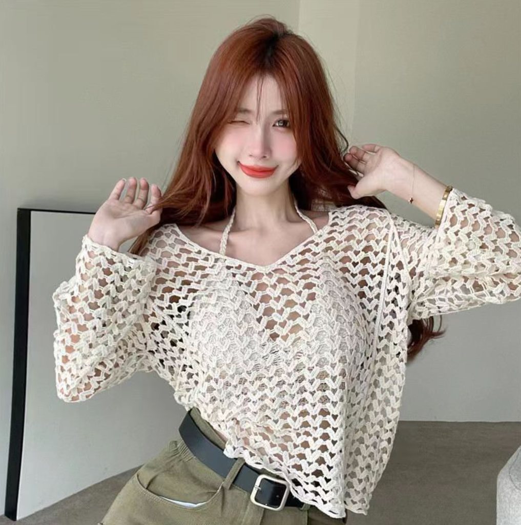 Áo Len Móc Tay Dài - Dune Breez