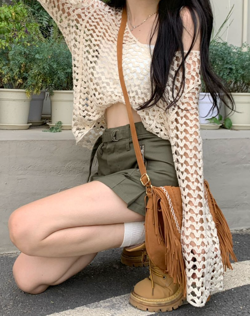 Áo Len Móc Tay Dài - Dune Breez