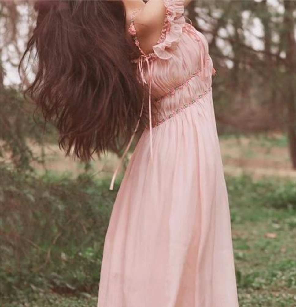 Đầm Vintage Hồng - Dusty Rose