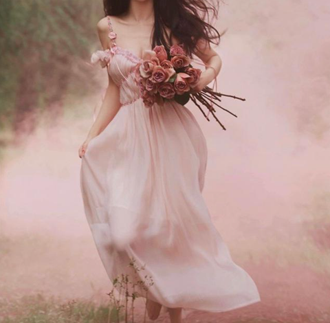 Đầm Vintage Hồng - Dusty Rose