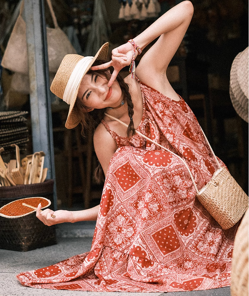 Đầm Boho Đỏ - Bandana
