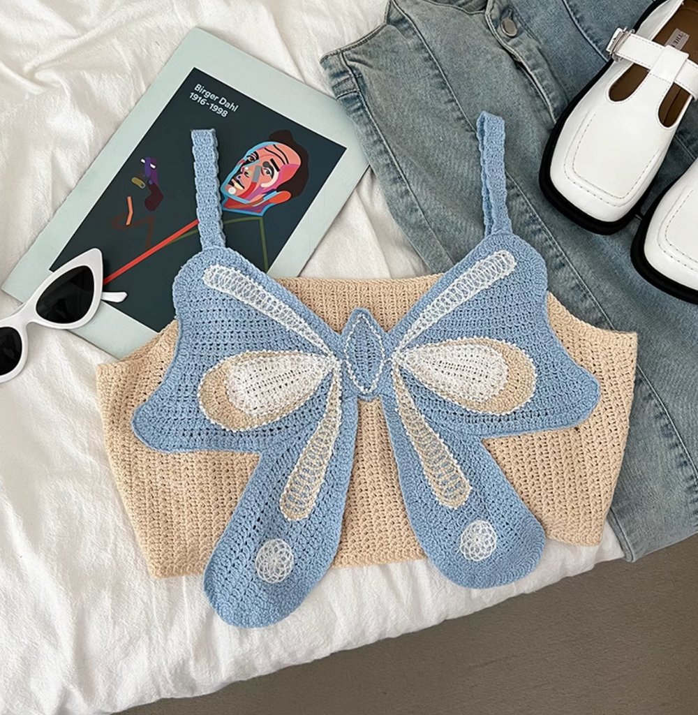 Áo Croptop Cánh Bướm