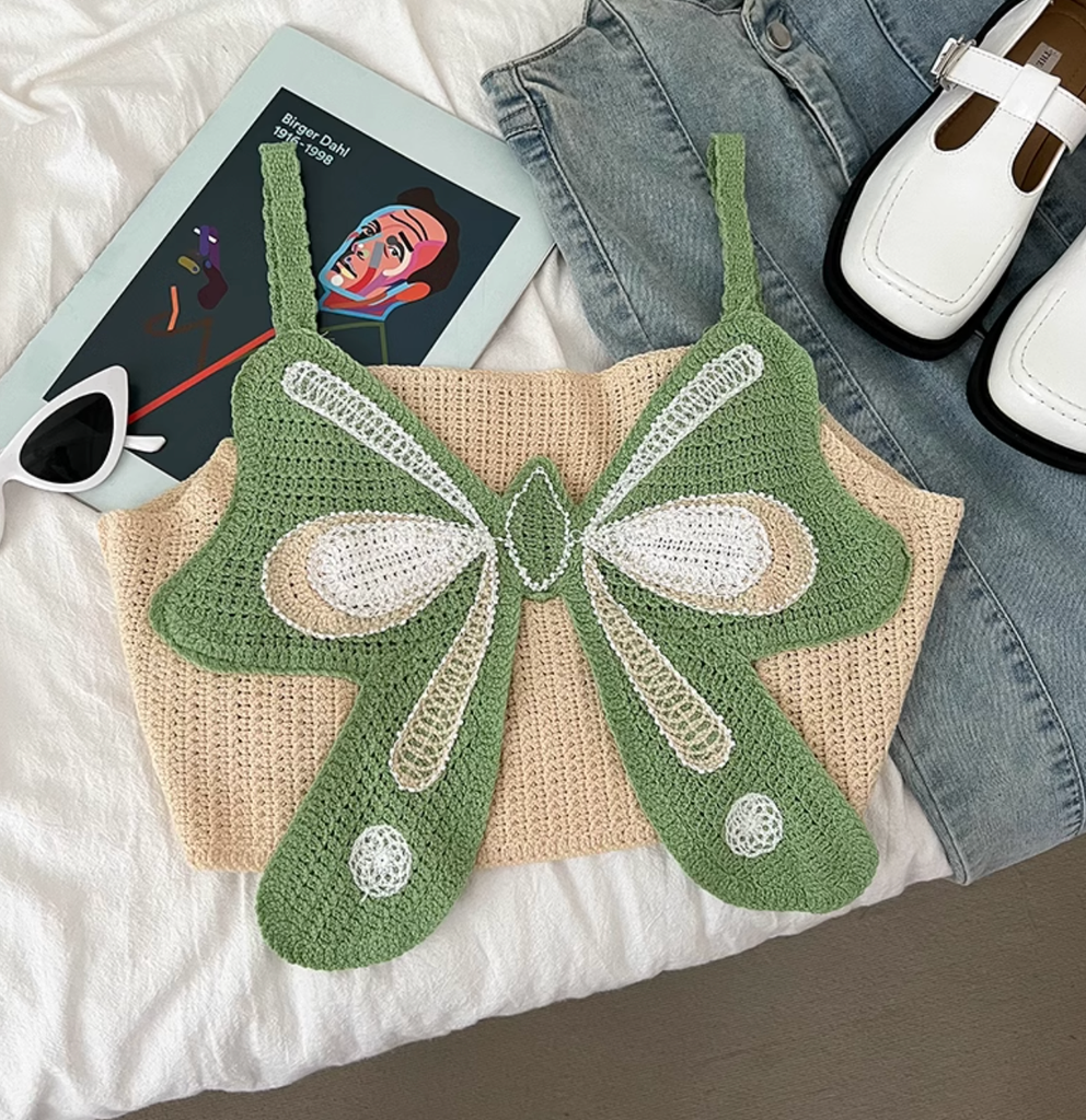 Áo Croptop Cánh Bướm