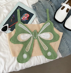 Áo Croptop Cánh Bướm