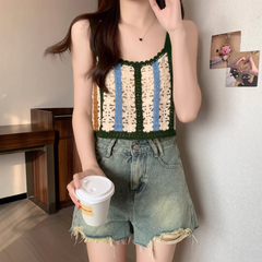 Áo Croptop Len 2 Dây