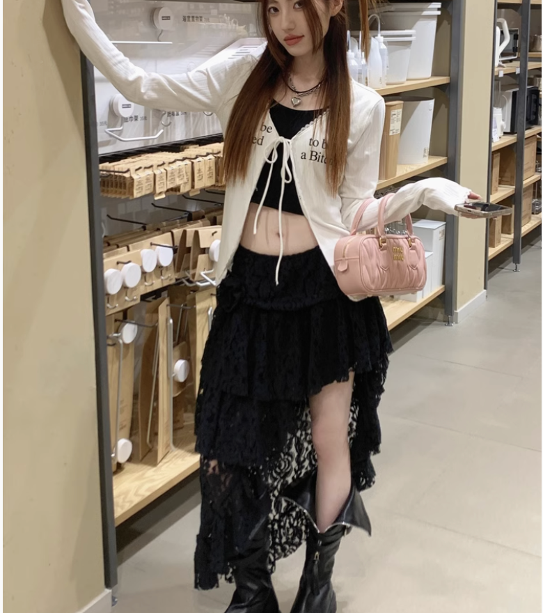 Chân Váy Ren Kết Hoa