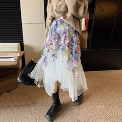 Chân Váy Ren Sắc Màu