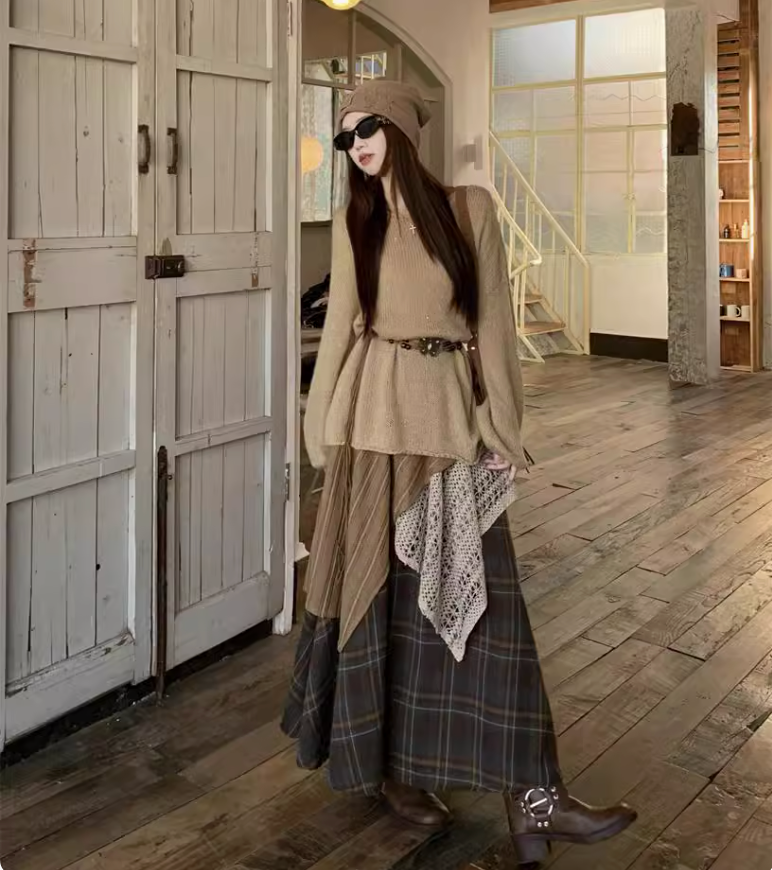 Chân Váy Caro 3 Lớp