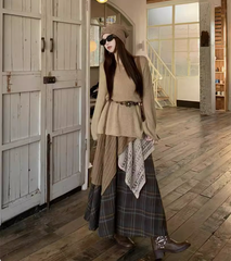Chân Váy Caro 3 Lớp