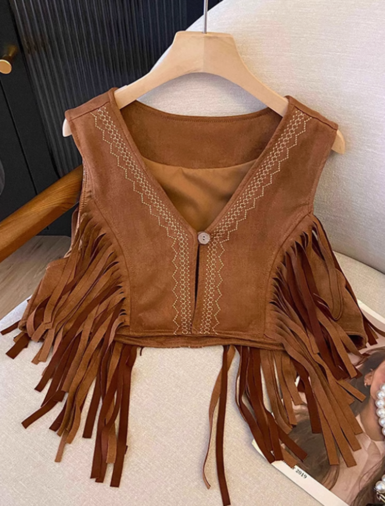 Áo Gile Vest Da Lộn