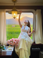 Đầm Vintage 3 Tầng - Luna Veil