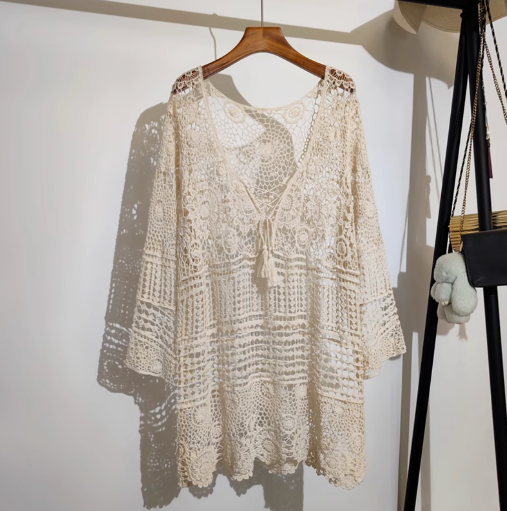 Áo Ren Cổ Tim - Adara