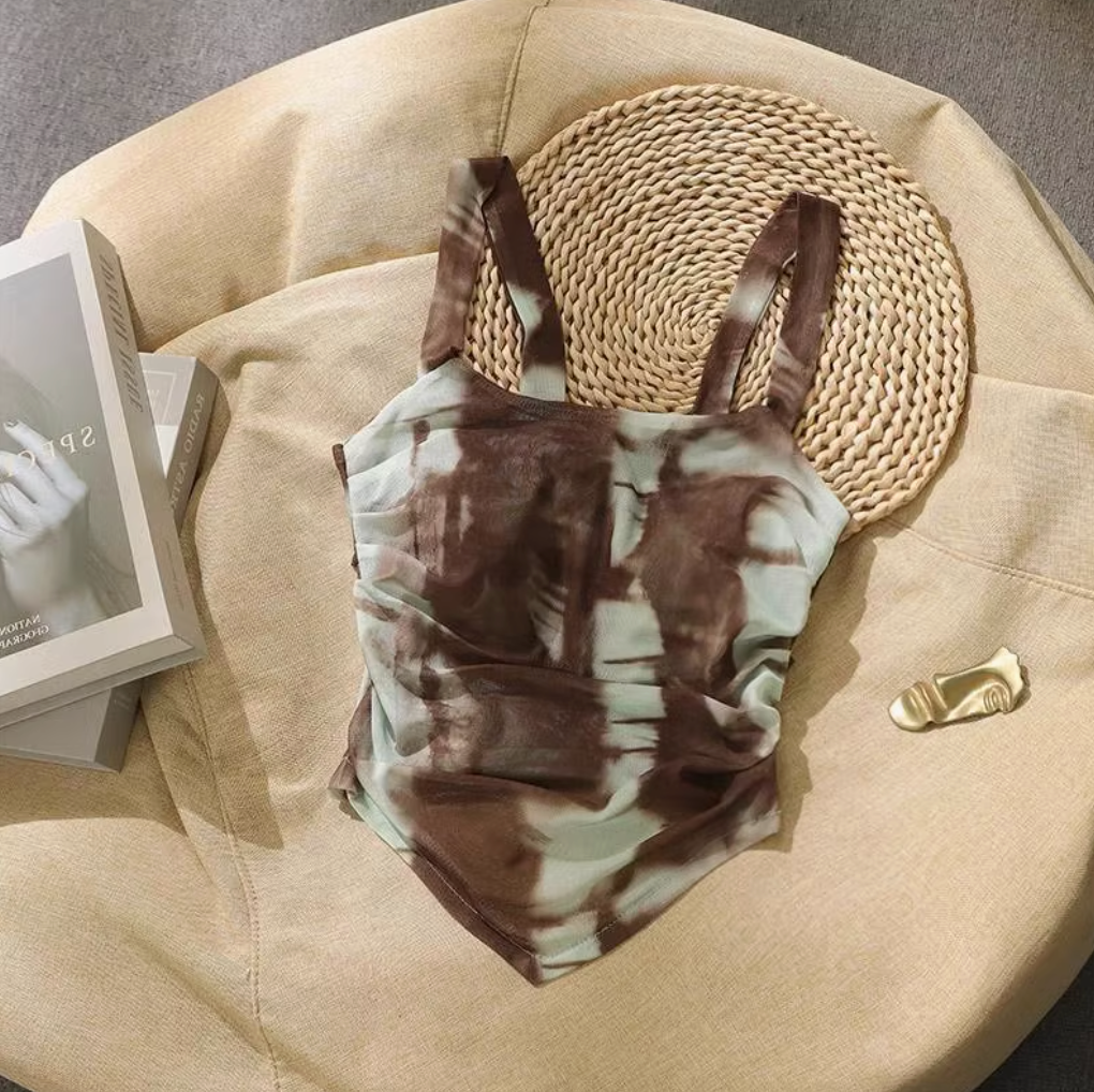 Áo Croptop Boho Loang Màu – Marula