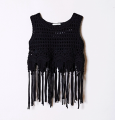 Áo Croptop Len Tua rua Dài – Karima