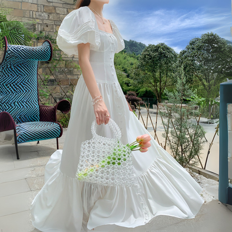 Đầm Vintage Trắng - Violet