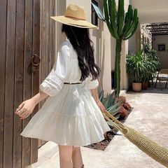 Đầm Vintage kem Layla