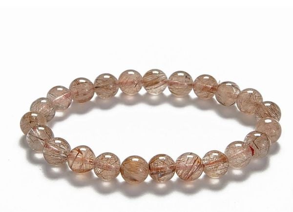  Vòng Tay Thạch Anh Tóc Nâu - Brown Rutilated Bracelet 