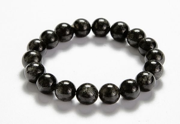  Vòng Tay Thạch Anh Tóc Đen - Dark Rutilated Quartz Bracelet 