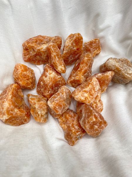  Đá Thô Calcite Cam - Orange Calcite Raw 