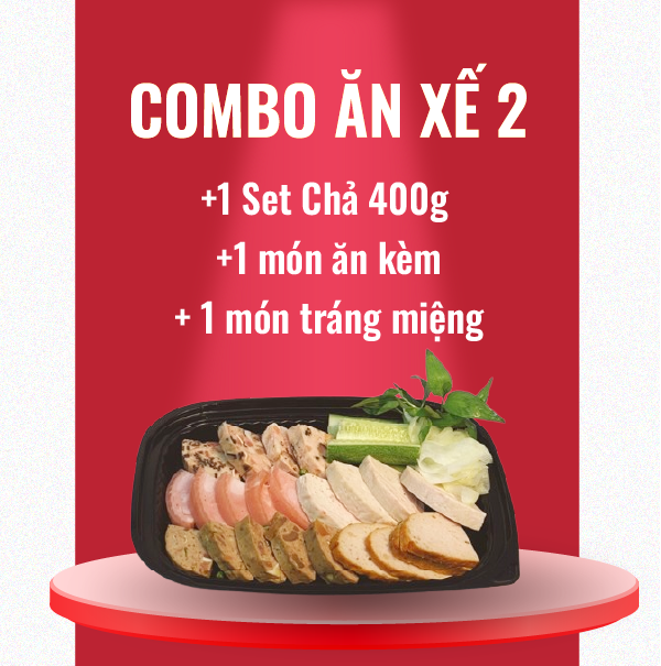  Set chả mix 400gr + Ăn kèm + Tráng miệng 