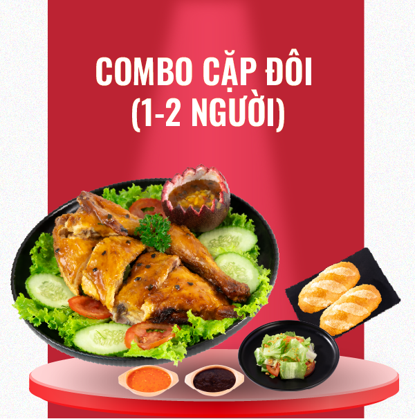  COMBO CẶP ĐÔI -  Gà Nướng 1/2 Con + 1 món ăn kèm 