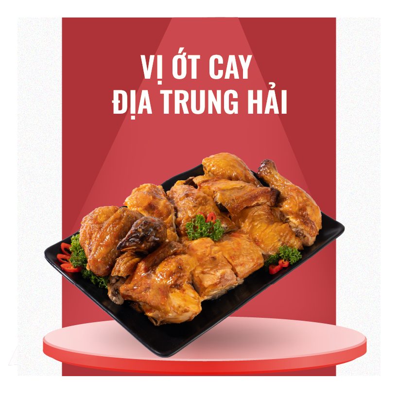  Gà Nướng Vị Ớt Cay Địa Trung Hải 