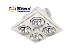Đèn sưởi nhà tắm Hans bốn bóng âm trần H4B