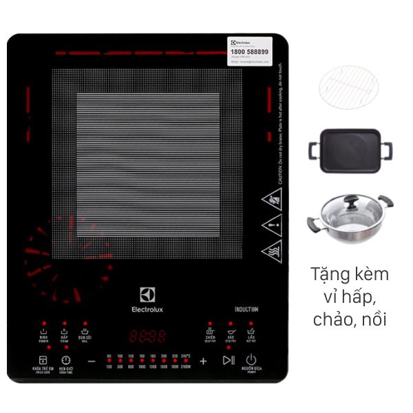 Bếp từ Electrlux đơn 1 nồi + chảo ETD42SKS
