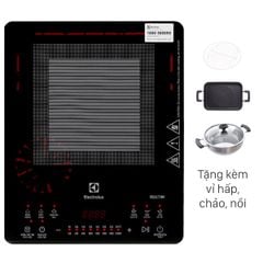Bếp từ Electrlux đơn 1 nồi + chảo ETD42SKS