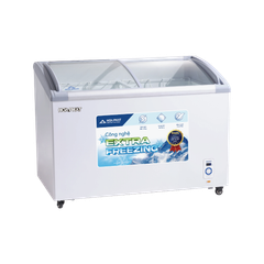 Tủ đông kính cong Hoà Phát 357 Lít HSF AD6357.C1 2 cánh 1 ngăn điều khiển smart