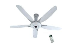 Quạt trần Panasonic 5 cánh F-60WWK, màu trắng, 7 cấp độ gió, điều khiển từ xa