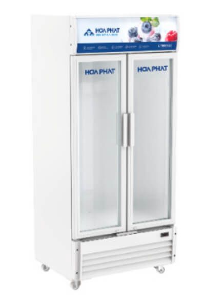 Tủ mát trưng bày Hòa Phát 1 ngăn 2 cánh 812L HSR D6812