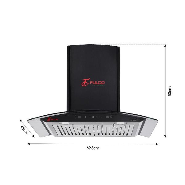 Máy hút mùi kính cong Fulco cao cấp TY-JP1003A7