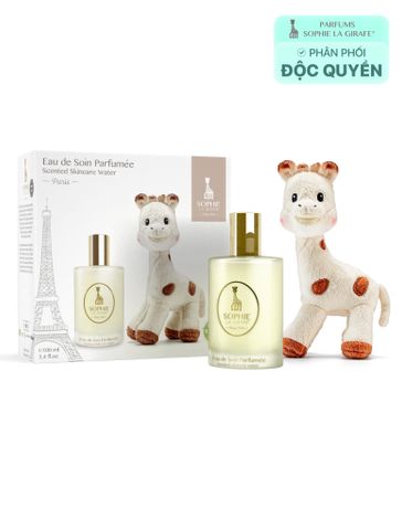  Bộ Nước Hoa Em Bé từ 0 tháng tuổi Sophie La Girafe Eau de Soin 100ml & Hươu Bông Cao Cổ 