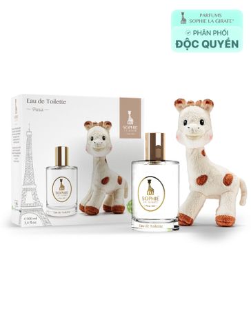  Bộ Nước Hoa Em Bé từ 5 tuổi - Mẹ Bầu & Hươu Cao Cổ Sophie la Girafe Eau de Toillet 100ml 