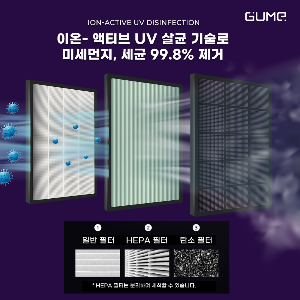 다기능 제습기 Gume - 12개월 보증