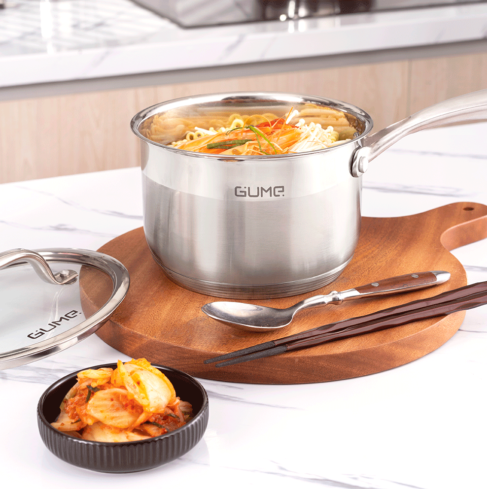 구미 5중 바닥 스테인레스 스틸  고급 냄비세트