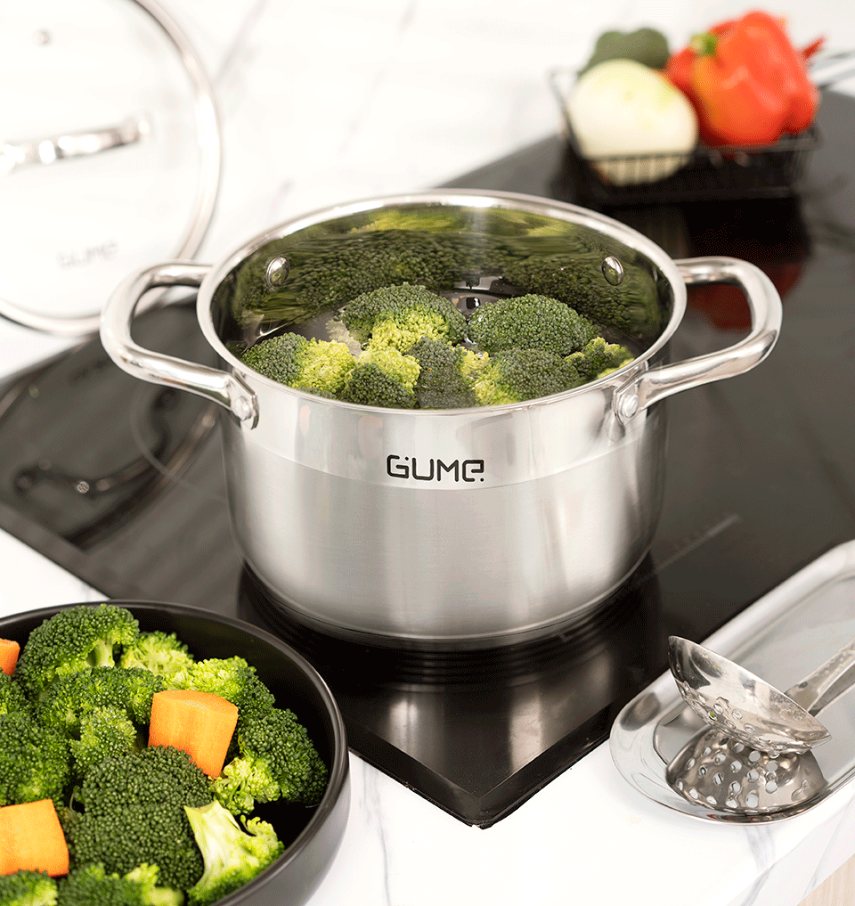 구미 5중 바닥 스테인레스 스틸  고급 냄비세트