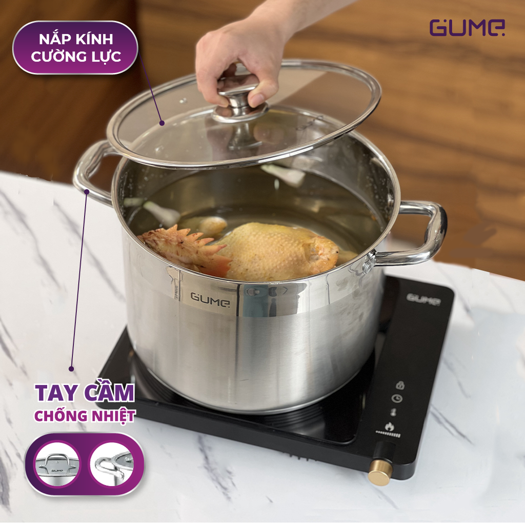 3pcs set Pot Stainless Steel Cookware