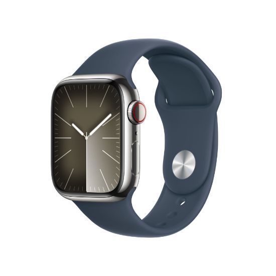 Apple Watch Series 9 LTE 45mm viền thép dây cao su - Chính hãng VN/A