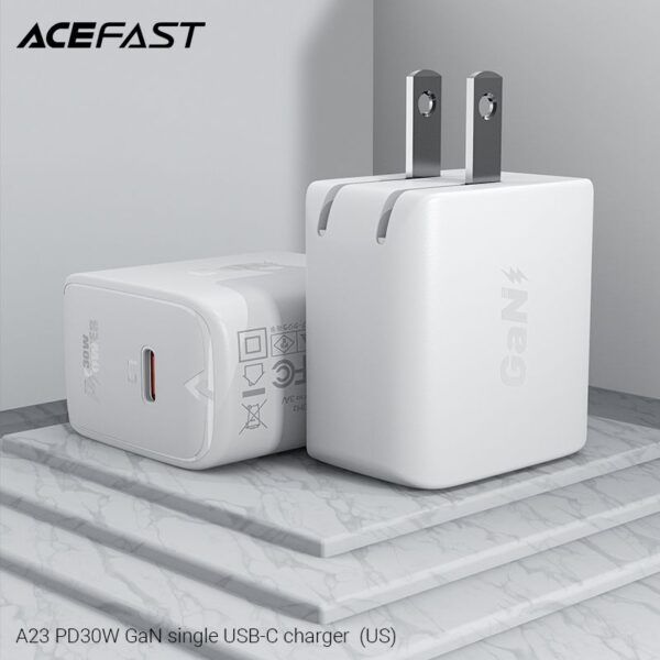 Củ sạc ACEFAST GaN PD3.0 30W 1 cổng USB-C (US) – A23