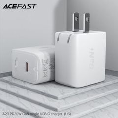 Củ sạc ACEFAST GaN PD3.0 30W 1 cổng USB-C (US) – A23