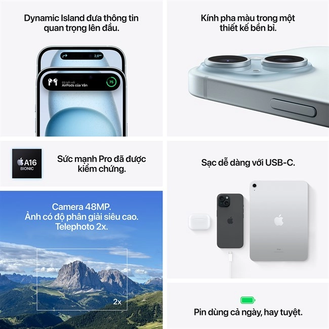 iPhone 15 128GB - Máy Mới