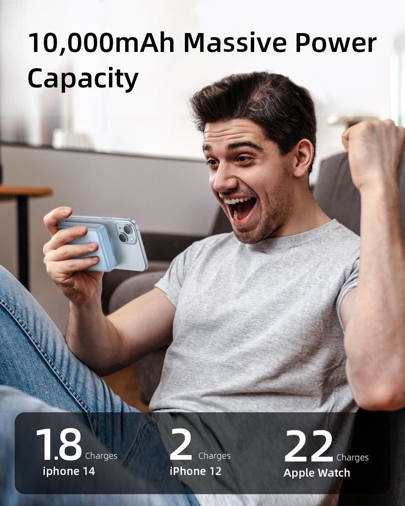 Sạc dự phòng hít từ tính Innostyle Transimag 15W (Wireless) PD 20W 10000mAh-IQ20