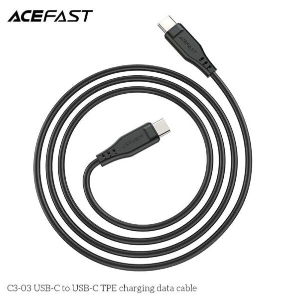 Cáp ACEFAST Type C to Type C (1.2m) – C3-03