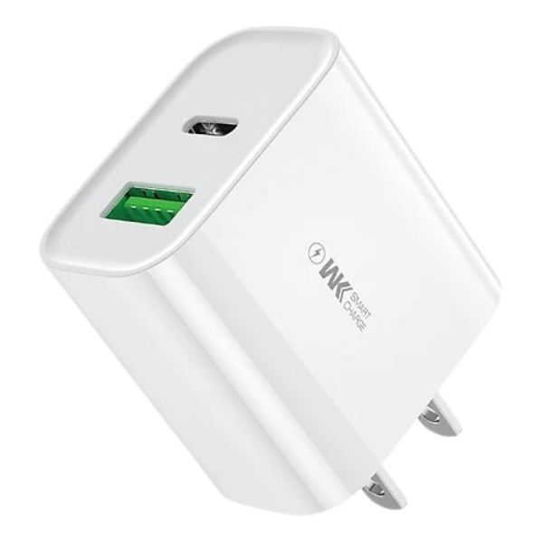 Củ sạc nhanh 2 cổng Wekome WP-U53 PD + QC 3.0