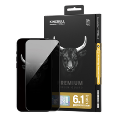 Kính cường lực chống nhìn trộm iPhone 16 Mipow Kingbull HD Anti-Spy Premium Silk BJ605-BK