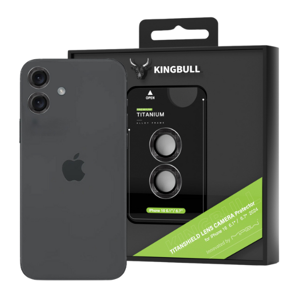 Lens camera iPhone 16 / 16 Plus Mipow Kingbull Titanshield Protector BJ16A