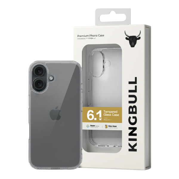 Ốp lưng trong suốt iPhone 16 Mipow Tempered Transparent Case PS16A-CR