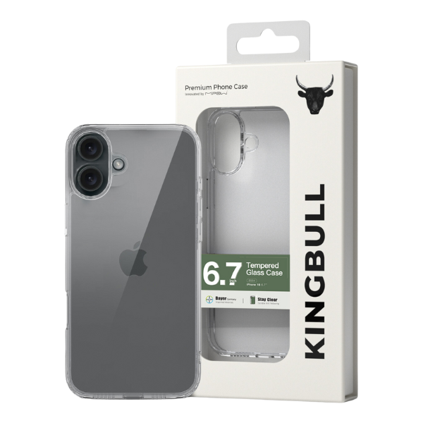 Ốp lưng trong suốt iPhone 16 Plus Mipow Tempered Transparent Case PS16C-CR